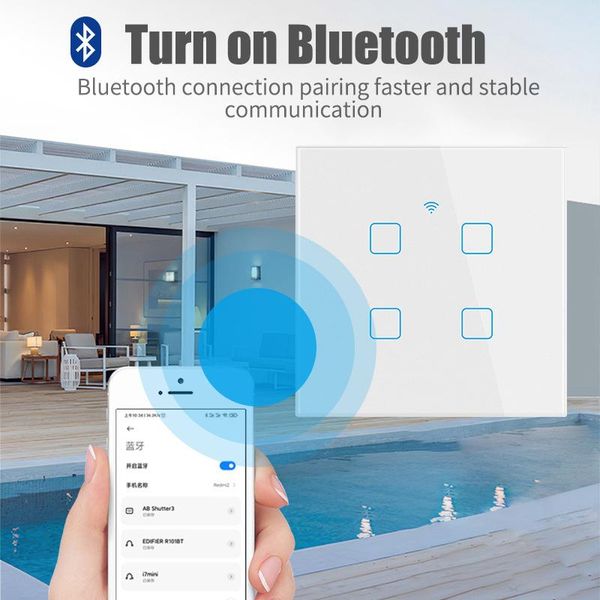smart home control 1/2/3/4 gang tuya wifi bluetooth touch switch 100-240v dual-mode wall button alexa google assistant eu standard
smart home control 1/2/3/4 gang tuya wifi bluetooth touch switch 100-240v dual-mode wall button alexa google assistant eu standard