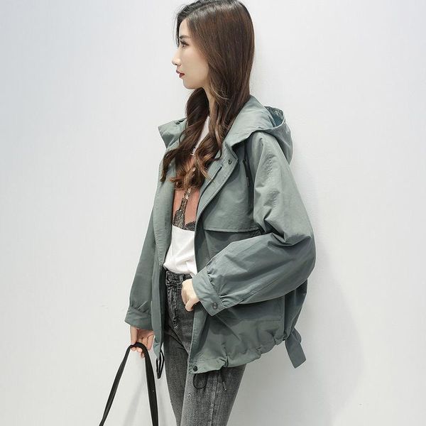 women's jackets korean style 2021 women solid color long sleeve casual coat loose all-match chic trench harajuku outerwear, Black;brown
women's jackets korean style 2021 women solid color long sleeve casual coat loose all-match chic trench harajuku outerwear, Black;brown