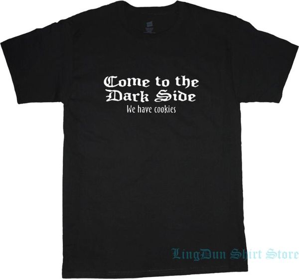 men's t-shirts come to the dark side cookies funny tee shirt tall men t women tees 100% cotton short sleeve tshirts, White;black
men's t-shirts come to the dark side cookies funny tee shirt tall men t women tees 100% cotton short sleeve tshirts, White;black