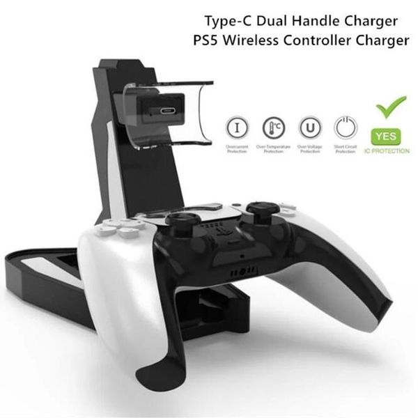 charging dock for ps5 gamepad stand holder charger type-c dual handle wireless controller gaming console accessories game controllers & joys
charging dock for ps5 gamepad stand holder charger type-c dual handle wireless controller gaming console accessories game controllers & joys