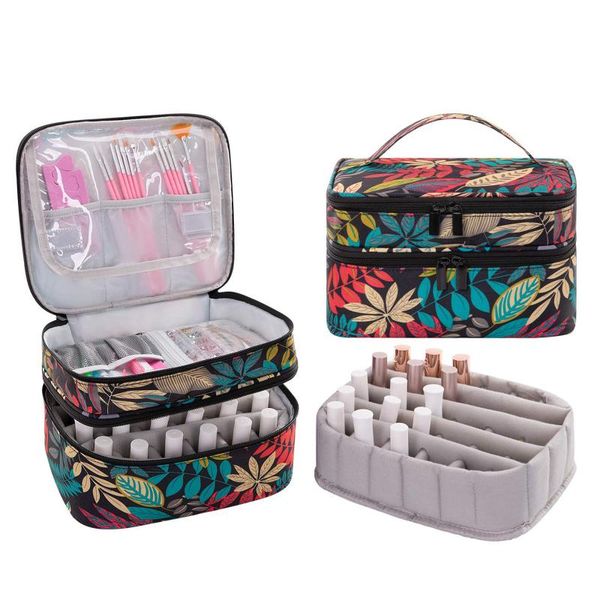 storage bags double compartments nail polish organizer manicure set portable soft bag with handles accessories
storage bags double compartments nail polish organizer manicure set portable soft bag with handles accessories