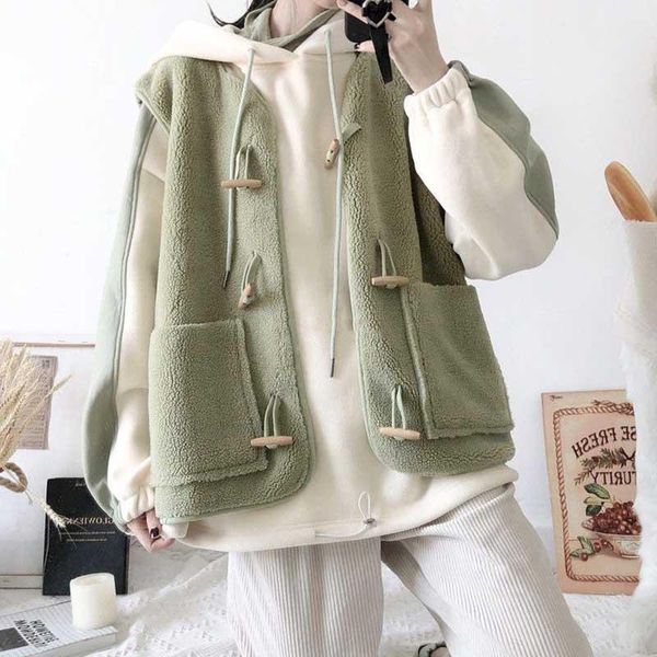 casual dresses the three-piece horn buckle waistcoat vest + hooded sweater corduroy casual pants spring and autumn fashion suit women's, Black;gray
casual dresses the three-piece horn buckle waistcoat vest + hooded sweater corduroy casual pants spring and autumn fashion suit women's, Black;gray