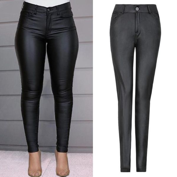 women's pants & capris autumn women faux leather black stretch skinny bodycon trousers high waist long casual pencil plus size, Black;white
women's pants & capris autumn women faux leather black stretch skinny bodycon trousers high waist long casual pencil plus size, Black;white