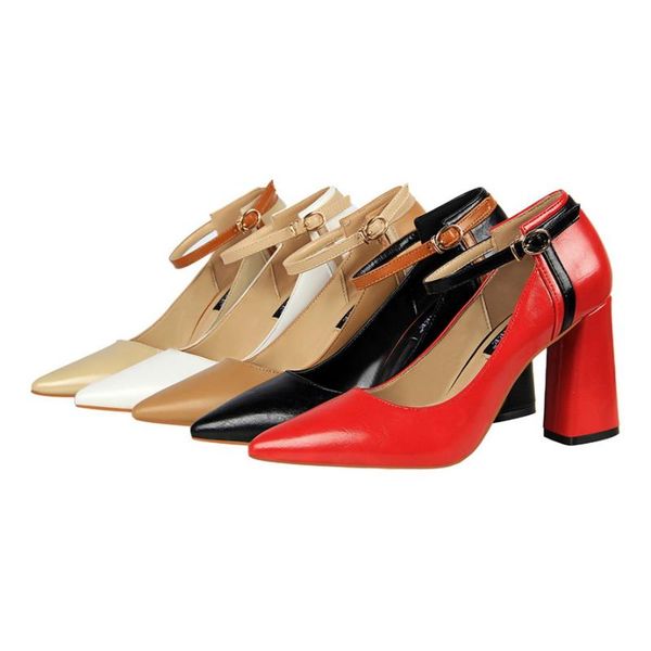 dress shoes spring summer patent leather sandals high heels pumps buckle strap elegant pointed toe wedding female mary jane, Black
dress shoes spring summer patent leather sandals high heels pumps buckle strap elegant pointed toe wedding female mary jane, Black