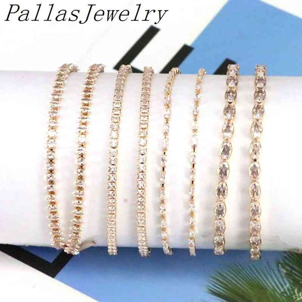 10pcs gold color bracelet cz tennis beads link women jewelry charm bracelets adjust chain, Golden;silver
10pcs gold color bracelet cz tennis beads link women jewelry charm bracelets adjust chain, Golden;silver