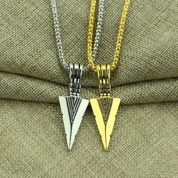 pendant necklaces creativity personality gift accessories necklace arrowhead men vintage alloy simple women jewelry gif, Silver
pendant necklaces creativity personality gift accessories necklace arrowhead men vintage alloy simple women jewelry gif, Silver