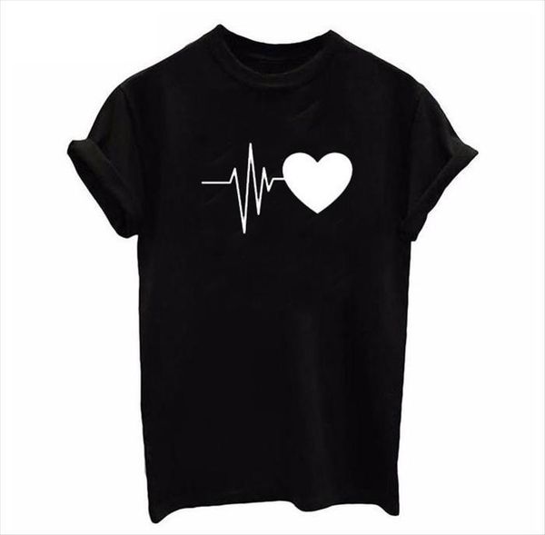 funny electrocardiogram heart print womens t shirts short sleeve o neck loose summer tee clothes, White
funny electrocardiogram heart print womens t shirts short sleeve o neck loose summer tee clothes, White