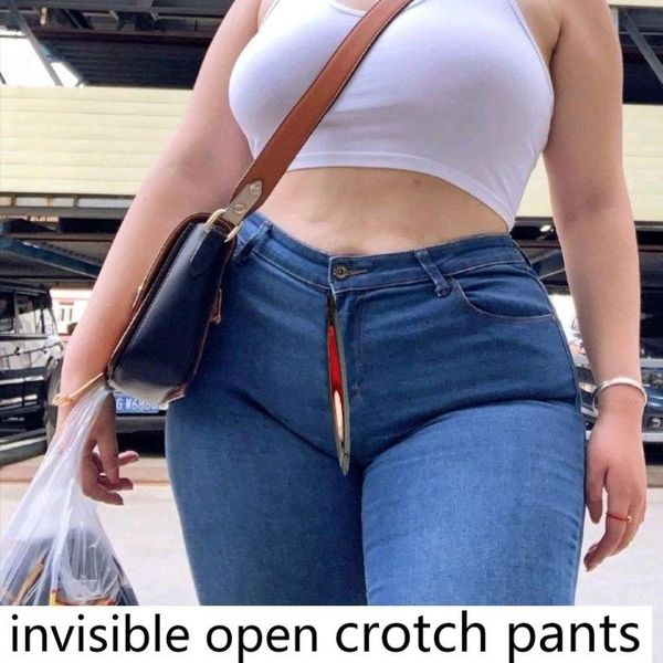 women's jeans 2021 autumn waist package hip long women open-seat pants outing date essential artifact invisible zipper off, Blue
women's jeans 2021 autumn waist package hip long women open-seat pants outing date essential artifact invisible zipper off, Blue