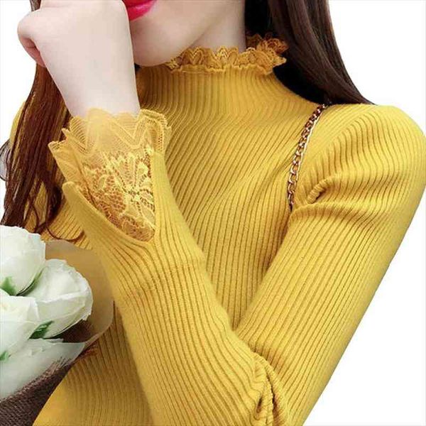 autumn winter women lace sweaters turtleneck female long sleeve knitted pullovers casual jumper femme pull p315, White;black
autumn winter women lace sweaters turtleneck female long sleeve knitted pullovers casual jumper femme pull p315, White;black