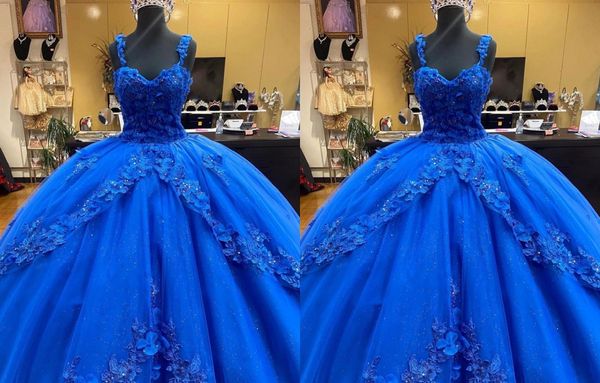 amazing royal blue 3d floral flowers quinceanera prom dresses charro mexican lace with straps tulle applique sweet 16 vestido de 15 anos, Blue;red
amazing royal blue 3d floral flowers quinceanera prom dresses charro mexican lace with straps tulle applique sweet 16 vestido de 15 anos, Blue;red