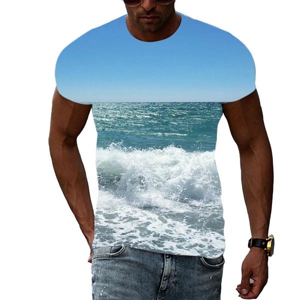men's t-shirts 3d creative sea scenery men t-shirt summer fashion casual print trend hip hop harajuku short sleeve, White;black
men's t-shirts 3d creative sea scenery men t-shirt summer fashion casual print trend hip hop harajuku short sleeve, White;black