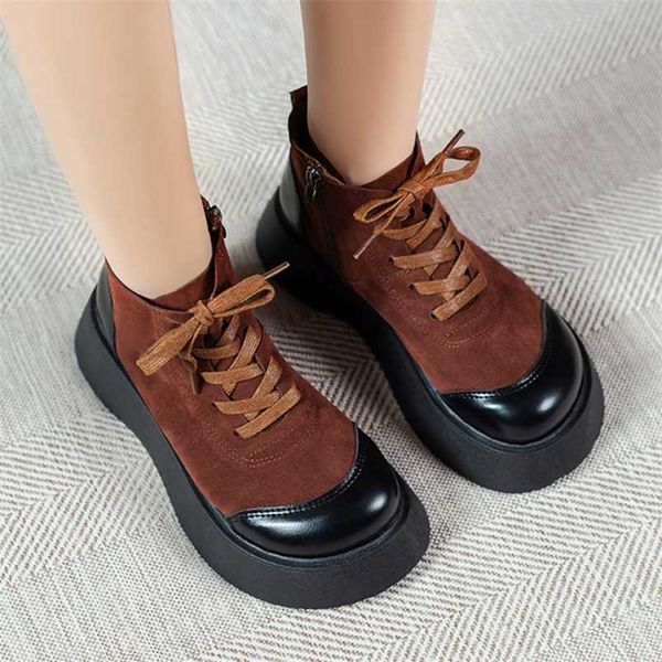 rimocy british style ankle boots women autumn round toe thick bottom platform boots woman lace-up zipper casual short botas 211103, Black
rimocy british style ankle boots women autumn round toe thick bottom platform boots woman lace-up zipper casual short botas 211103, Black