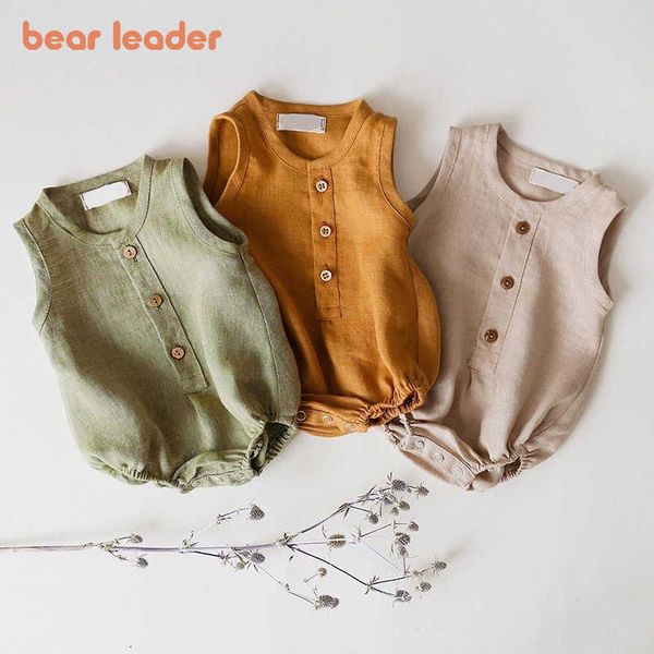 bear leader summer baby boys girls casual rompers fashion solid color sleeveless jumpsuits toddler clothes outfits for 0-2 years 210708, Blue
bear leader summer baby boys girls casual rompers fashion solid color sleeveless jumpsuits toddler clothes outfits for 0-2 years 210708, Blue