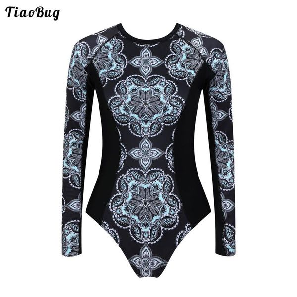 one-piece suits tiaobug summer women 1pc swimming bodysuit stand collar long sleeve back zipper closure floral print removable pads jumpsuit
one-piece suits tiaobug summer women 1pc swimming bodysuit stand collar long sleeve back zipper closure floral print removable pads jumpsuit