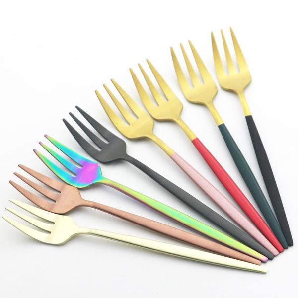 forks 6pcs dessert fruit fork cutlery set snack dinnerware coloful matte stainless steel tableware silverware
forks 6pcs dessert fruit fork cutlery set snack dinnerware coloful matte stainless steel tableware silverware