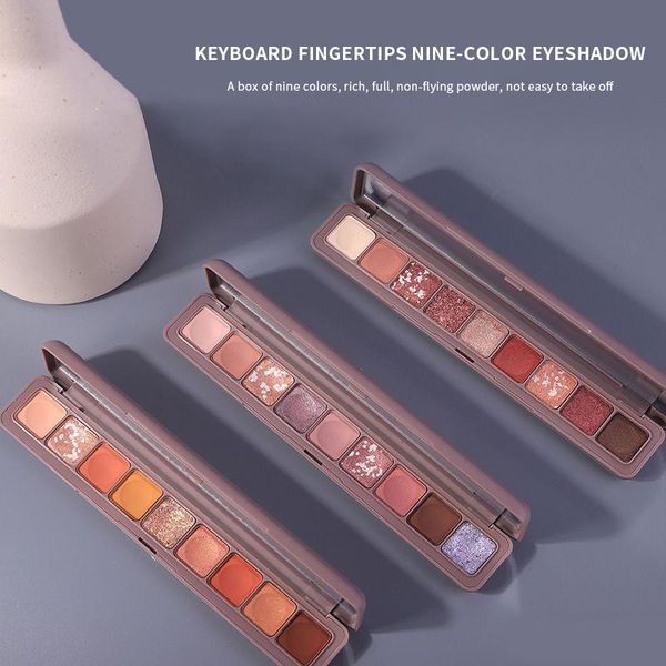 eye shadow nine color eyeshadow pelette shimmer and shiny make up long-lasting oopschaduw portable cosmetics
eye shadow nine color eyeshadow pelette shimmer and shiny make up long-lasting oopschaduw portable cosmetics