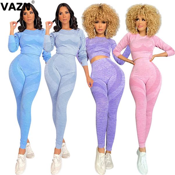 women's tracksuits vazn autumn fresh clear high -end young soft solid full sleeve long pants slim women 2 piece set f422, Gray
women's tracksuits vazn autumn fresh clear high -end young soft solid full sleeve long pants slim women 2 piece set f422, Gray