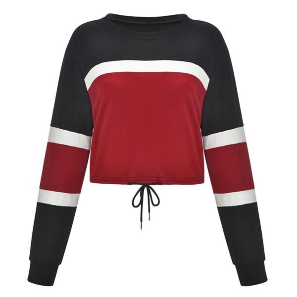 gym clothing women's casual long-sleeved stitching o-neck fashion short sneakers street dance skateboarding sweater shirt pullover, White;black
gym clothing women's casual long-sleeved stitching o-neck fashion short sneakers street dance skateboarding sweater shirt pullover, White;black
