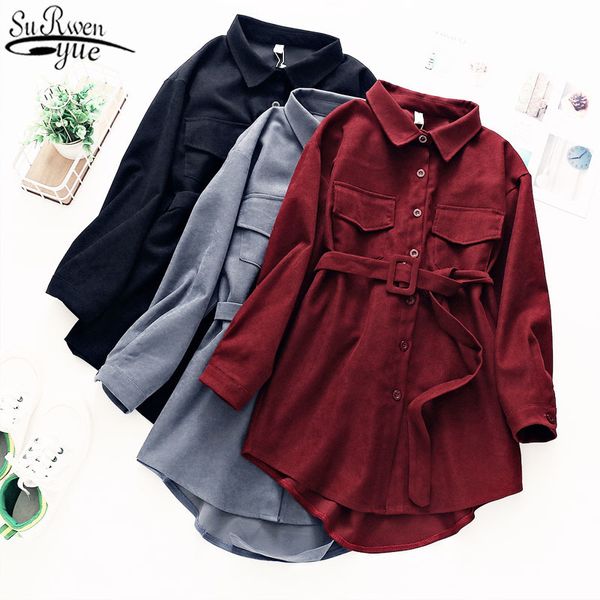 corduroy long sleeve dress women solid buttons pockets turn-down collar simple elegant sashes womens vintage harajuku 12007 210417, Black;gray
corduroy long sleeve dress women solid buttons pockets turn-down collar simple elegant sashes womens vintage harajuku 12007 210417, Black;gray