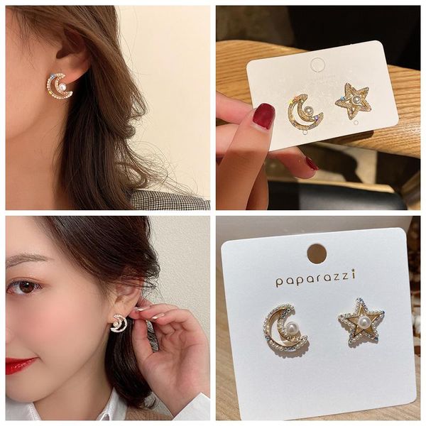 dangle & chandelier fashion pearl crstal earrings asymmetric star moon design crystal water drop style women, Silver
dangle & chandelier fashion pearl crstal earrings asymmetric star moon design crystal water drop style women, Silver