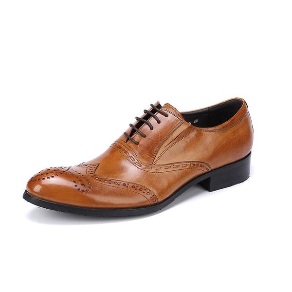 dress shoes vintage brogue mens genuine leather formal wedding shoe for man low heel lace up prom oxfords office work footwear, Black
dress shoes vintage brogue mens genuine leather formal wedding shoe for man low heel lace up prom oxfords office work footwear, Black
