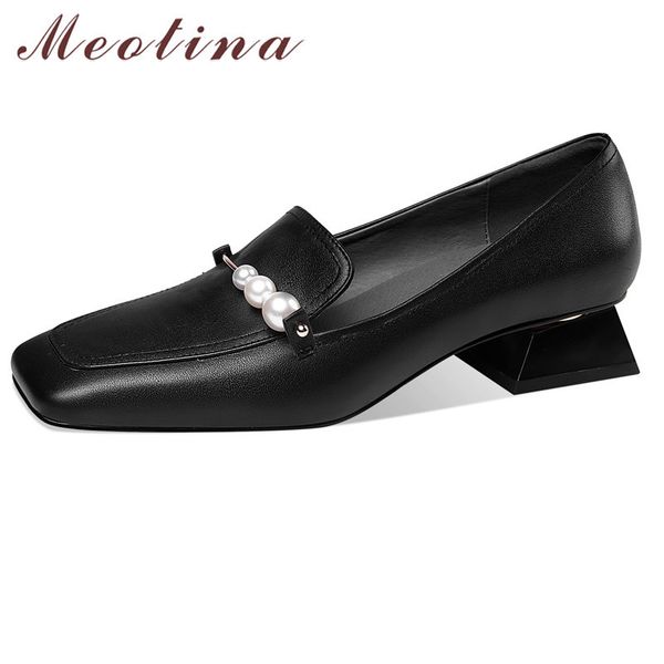 meotina square toe women pumps genuine leather mid heel shoes string bead dress footwear ladies chunky heels shoes spring 41 42 210520, Black
meotina square toe women pumps genuine leather mid heel shoes string bead dress footwear ladies chunky heels shoes spring 41 42 210520, Black