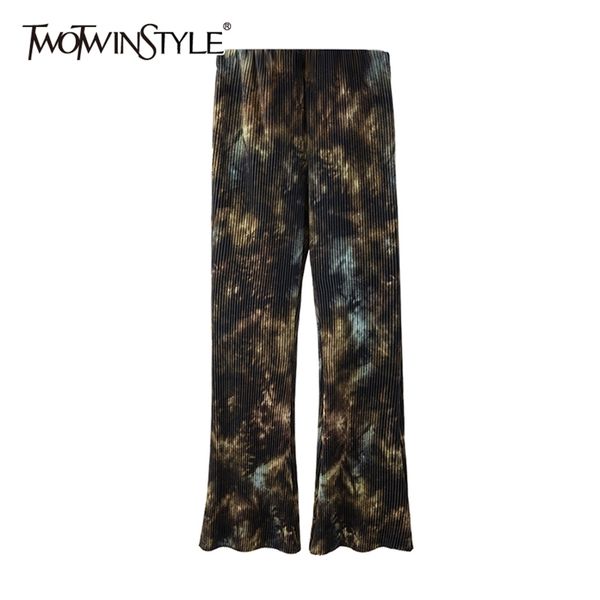 vintage tie dye trousers for women high waist full length casual pleated flare pants female spring fashion 210521, Black;white
vintage tie dye trousers for women high waist full length casual pleated flare pants female spring fashion 210521, Black;white