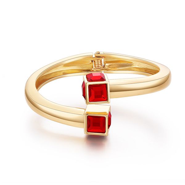 fashion bracelet women's minimalist zirconium diamond multi-color gold-plated bracelet spring opening, Black
fashion bracelet women's minimalist zirconium diamond multi-color gold-plated bracelet spring opening, Black