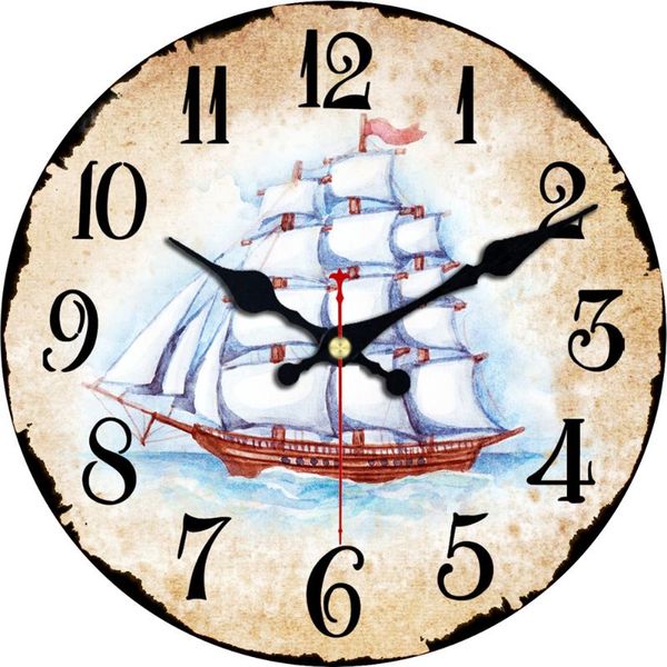 14-inch non-ticking nautical boat wooden round arabic numeral decorative wall clock silent theme beach clocks
14-inch non-ticking nautical boat wooden round arabic numeral decorative wall clock silent theme beach clocks