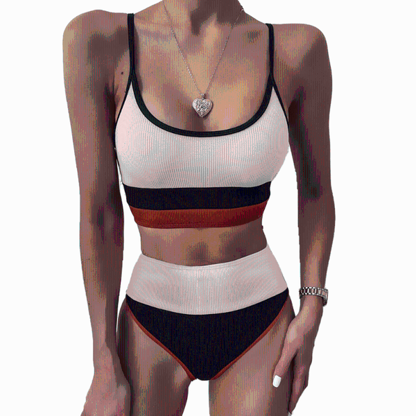 women's swimwear push up bikini set high waist women swimsuit 2021 patchwork biquini bathing suits summer bikinis, White;black
women's swimwear push up bikini set high waist women swimsuit 2021 patchwork biquini bathing suits summer bikinis, White;black