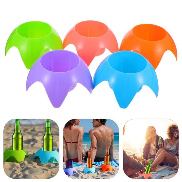 5pcs creative drink cup holders beach vacation accessories sand coasters water bottles & cages
5pcs creative drink cup holders beach vacation accessories sand coasters water bottles & cages
