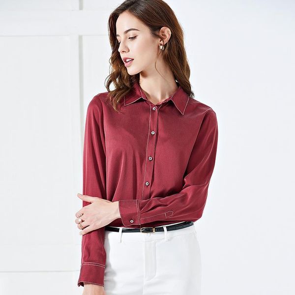 women's blouses and silk wine long sleeve office formal casual shirts plus large size spring summer haut femme &, White
women's blouses and silk wine long sleeve office formal casual shirts plus large size spring summer haut femme &, White
