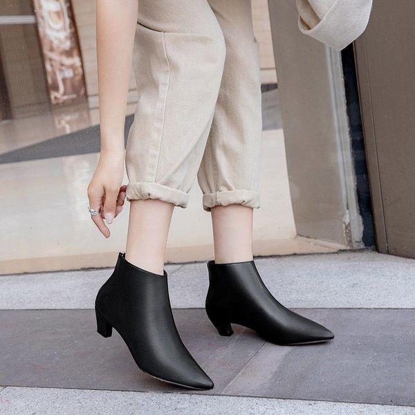 boots women's single-tube high-heeled all-match winter single-ankle pointed toe short bootswomen's shoes, Black
boots women's single-tube high-heeled all-match winter single-ankle pointed toe short bootswomen's shoes, Black