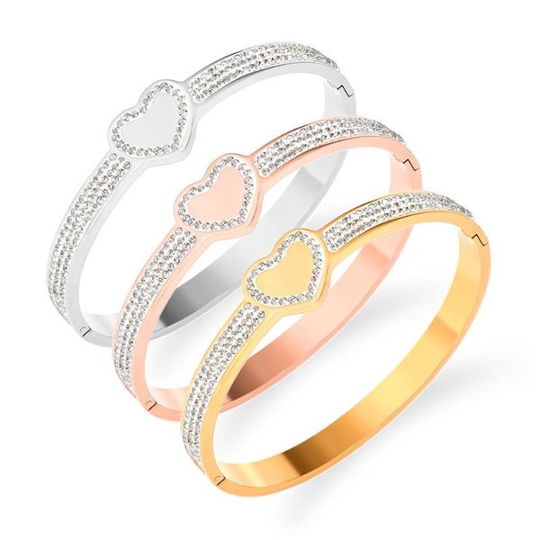 bangle cute style fashion exquisite clear zircon paved love heart design for women bride wedding female jewellery, Black
bangle cute style fashion exquisite clear zircon paved love heart design for women bride wedding female jewellery, Black