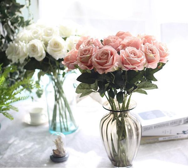 silk artificial flower rose bouquet wedding home party decoration hand feel material decorative flowers & wreaths
silk artificial flower rose bouquet wedding home party decoration hand feel material decorative flowers & wreaths