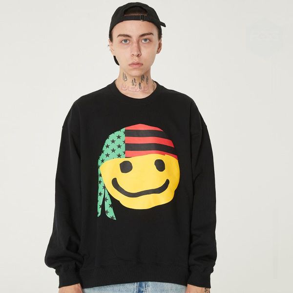 men's hoodies & sweatshirts autumn winter tide brand colour gauze doodle round collar loose thin clothes, Black
men's hoodies & sweatshirts autumn winter tide brand colour gauze doodle round collar loose thin clothes, Black
