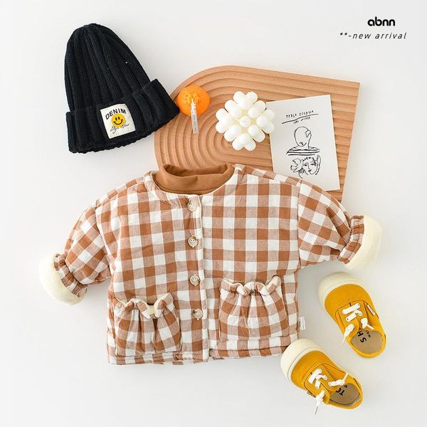 jackets baby's cotton close winter style boys and girls baby plaid printed double-layer thickened warm with buckle clothes, Blue;gray
jackets baby's cotton close winter style boys and girls baby plaid printed double-layer thickened warm with buckle clothes, Blue;gray