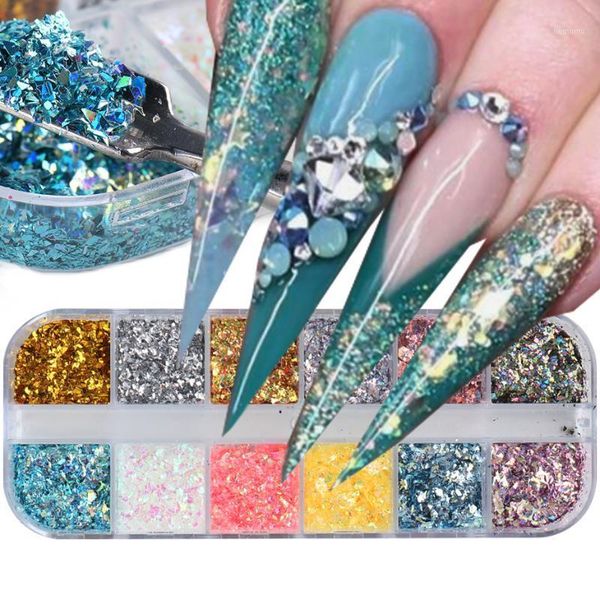 grid nail mermaid glitter holographic flakes sparkly 3d irregular shiny mirror art sequins polish manicure decor trjx031, Silver;gold
grid nail mermaid glitter holographic flakes sparkly 3d irregular shiny mirror art sequins polish manicure decor trjx031, Silver;gold