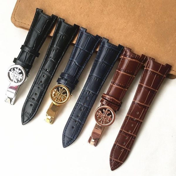 watch bands leather band for pp 5711 5712g nautilus watchs men's and women's special notch wristband 25mm, Black;brown
watch bands leather band for pp 5711 5712g nautilus watchs men's and women's special notch wristband 25mm, Black;brown