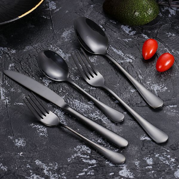 1010 gold plated knife and fork spoon black stainless steel creative color western steak
1010 gold plated knife and fork spoon black stainless steel creative color western steak