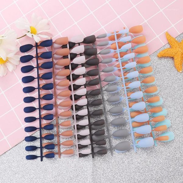 24pcs/set matte designs false nails long patch pure color fake art chip artificial french nail tips extensions accessories1, Red;gold
24pcs/set matte designs false nails long patch pure color fake art chip artificial french nail tips extensions accessories1, Red;gold