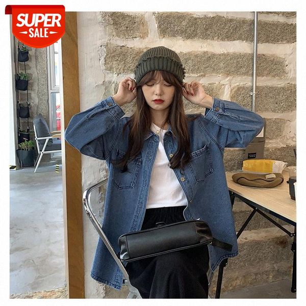 homemade korean denim shirt design sense jacket wild loose long-sleeved women's trendy hair #eh6j, White
homemade korean denim shirt design sense jacket wild loose long-sleeved women's trendy hair #eh6j, White