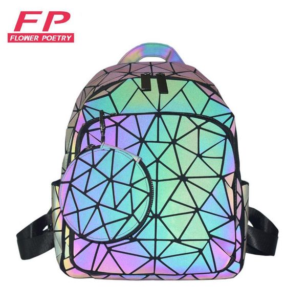 backpack women luminous geometric plaid female backpacks for teenage girls bagpack purse bag holographic school set
backpack women luminous geometric plaid female backpacks for teenage girls bagpack purse bag holographic school set