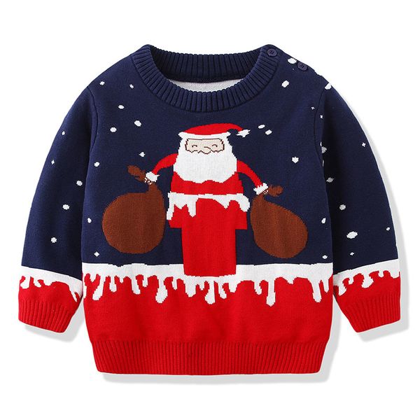 christmas autumn winter baby girls boy long sleeve printing knit sweater kids girls boy pullover sweaters children's clothes, Blue
christmas autumn winter baby girls boy long sleeve printing knit sweater kids girls boy pullover sweaters children's clothes, Blue