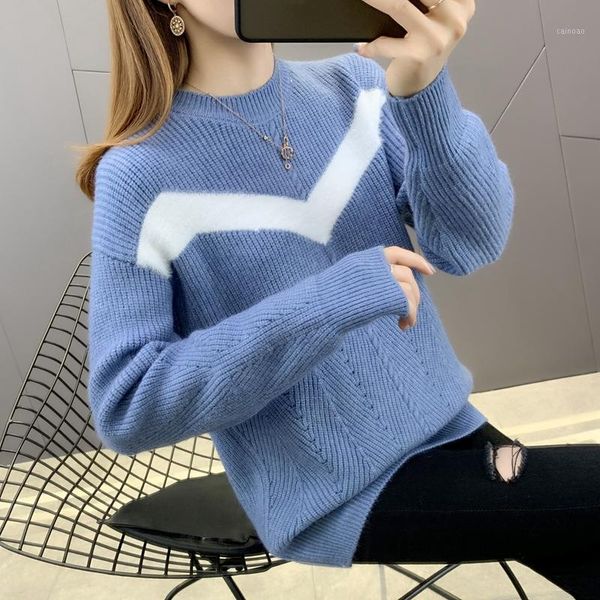 women's sweaters 17652 real s velveteen v-stripe color matching hollow collar insert 44, White;black
women's sweaters 17652 real s velveteen v-stripe color matching hollow collar insert 44, White;black