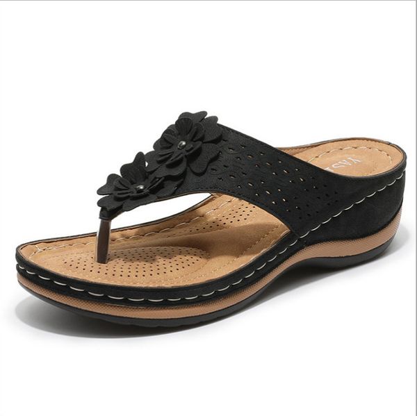 women sandals soft bottom wedges shoes for summer sandals heels flip flops flower platform sandalias mujer wedge heel slippers, Black
women sandals soft bottom wedges shoes for summer sandals heels flip flops flower platform sandalias mujer wedge heel slippers, Black