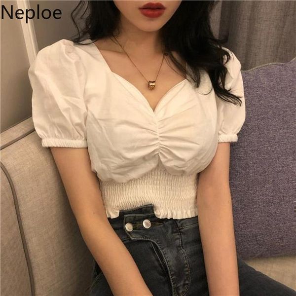 neploe square collar blouse women spring 2021 solid short puff sleeve female fashion casual slim fit ladies blusa shirts women's blous, White
neploe square collar blouse women spring 2021 solid short puff sleeve female fashion casual slim fit ladies blusa shirts women's blous, White