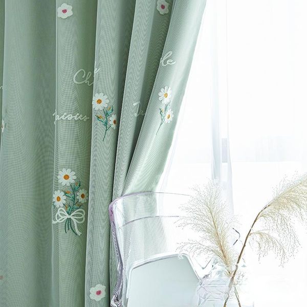 curtain & drapes korean 2 layer blackout curtains for living room girls bedroom embroidery daisy flowers green pink window decor
curtain & drapes korean 2 layer blackout curtains for living room girls bedroom embroidery daisy flowers green pink window decor