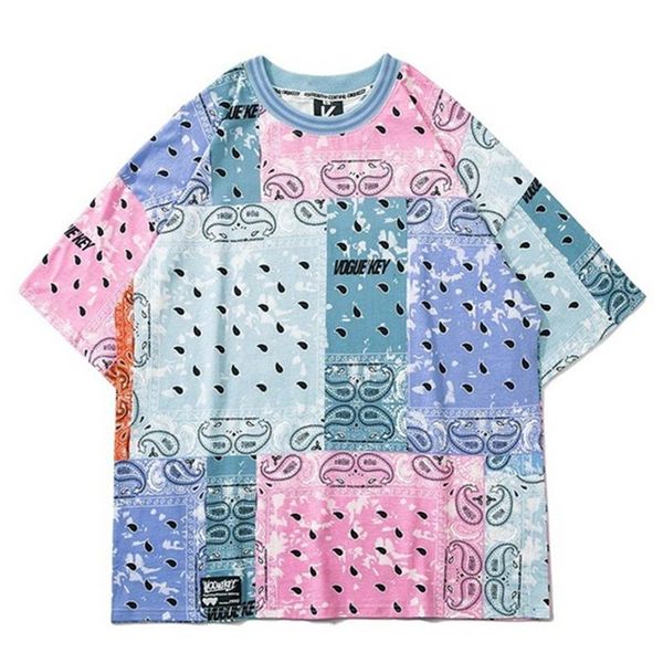 men's t-shirts tshirts streetwear hip hop bandana paisley print color block tees shirts mens harajuku casual cotton loose, White;black
men's t-shirts tshirts streetwear hip hop bandana paisley print color block tees shirts mens harajuku casual cotton loose, White;black