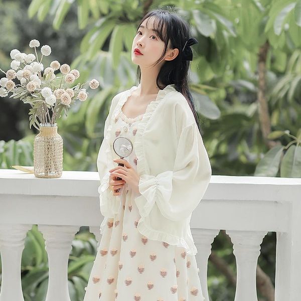 women's blouses & shirts fairy chiffon sunscreen clothing cardigan women summer style seaside coat with shawl thin short section white
women's blouses & shirts fairy chiffon sunscreen clothing cardigan women summer style seaside coat with shawl thin short section white